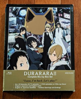Durarara Complete Blu - Ray Box Set Season One Aniplex Rare Oop