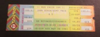 U2 - Red Creek Inn Concert Ticket - - 5/20/81 - First Band Tour - Rare