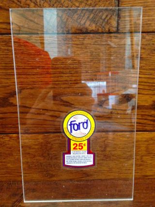 Rare Ford Franchise Clear Panel Oak Vista Eagle Astro Gumball Vending Machine