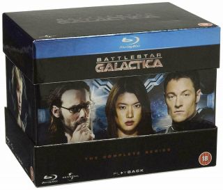 Battlestar Galactica The Complete Series (blu - Ray) Rare Uk Import