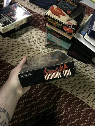 THE RUE MORGUE MASSACRES HORROR SOV SLASHER RARE OOP VHS BIG BOX SLIP 4