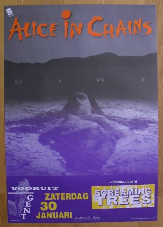 Alice In Chains Rare Concert Poster 