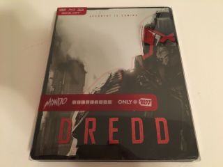 Dredd (best Buy Exclusive Mondo Steelbook,  Rare,  Blu - Ray/dvd)