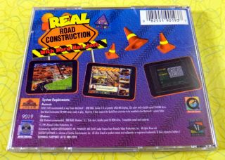 Real Road Construction PC & Mac CD - Rom Game Rare Vintage 1995 Computer Game 2