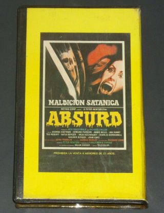 Absurd aka Satanica VHS 80s Horror Slasher Joe D ' Amato Big Box Video Rare 3