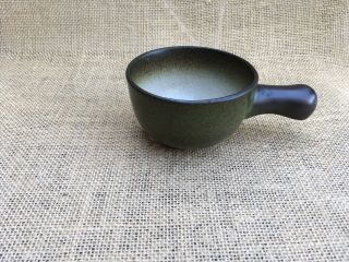 Edith Heath Pottery Sea & Sand Bowl W Stick Handle.  Ceramics - Very Rare Find