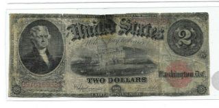 $2 " 1917 " (jefferson) " United States Note " $2 " 1917 " (jefferson) Rare 1817