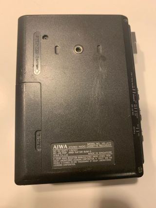 RARE VINTAGE AIWA HS - J470 Stereo Radio Cassette Recorder 4