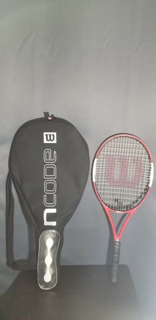 Rare Wilson Roger Federer Signature Model Ncode N6 Tennis Racquet With Case
