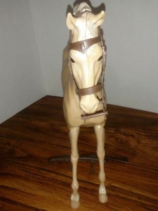 VINTAGE RARE BEST OF THE WEST FLAME LOUIS MARX PLASTIC HORSE 1965 jointed legs 5
