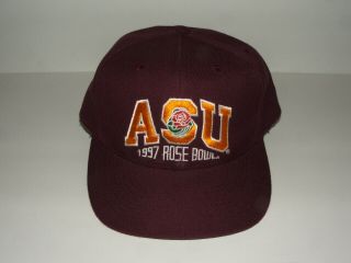 Rare Arizona State Sun Devils 1997 Rose Bowl Vintage Ncaa Football Snapback Hat