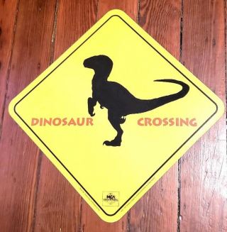 Rare 1993 Jurassic Park Movie Promo Display 5 - Spielberg Poster Sign Raptor