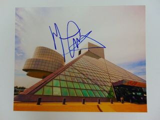 Rare " Van Halen " Michael Anthony Signed Rock & Roll Hof 10x8 Photo Mueller