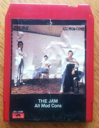 The Jam " All Mod Cons " 1978 Polydor 8 - Track Cassette Punk Rock Wave Rare