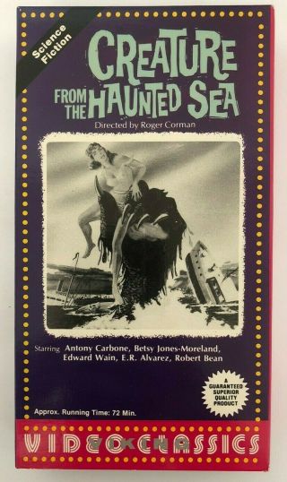 Creature From The Haunted Sea Rare & Oop Horror Sci - Fi Viking Video Classics Vhs