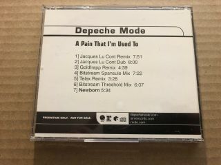 Depeche Mode A Pain That I ' m To Cd rare Sire No Marks Exc 2