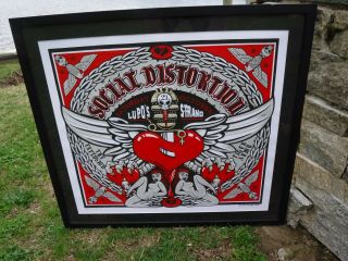 Social Distortion - Signed And Numbered - Rare & Professionally Framed Poster