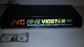 JVC Hi - FI VIDSTAR VCR LIGHTED STORE DISPLAY SIGN.  WOW.  A must for RARE VHS FANS. 3