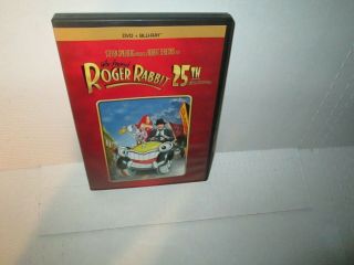 Who Framed Roger Rabbit Rare 25th Anniversary Blu Ray & Dvd Combo Bob Hoskins