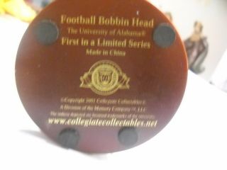 RARE Memory Co.  Alabama Crimson Tide Football Bobble Head - 1st in Series 2