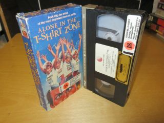 ALONE IN THE T - SHIRT ZONE VHS MOVIE VERY RARE 2