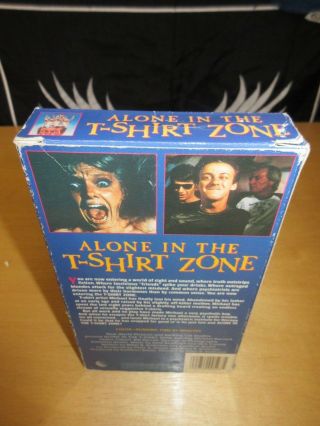 ALONE IN THE T - SHIRT ZONE VHS MOVIE VERY RARE 3