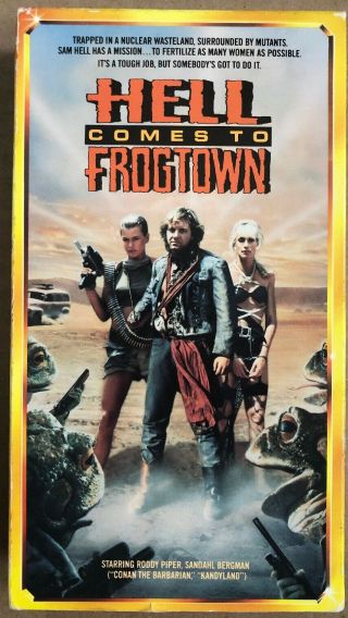 Hell Comes To Frogtown Vhs Video Tape Rowdy Roddy Piper Wwf Horror Cult 80s Rare