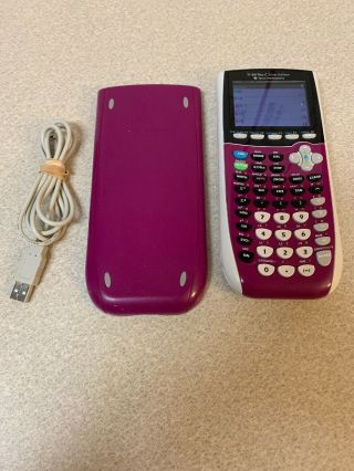 Texas Instrument Ti 84 Plus C Silver Edition Rare Pink Graphing Calculator