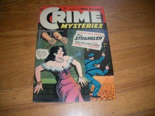 Crime Mysteries 11 6.  5,  White Pgs.  Ac Hollingsworth Art Rare Mid/high Grade