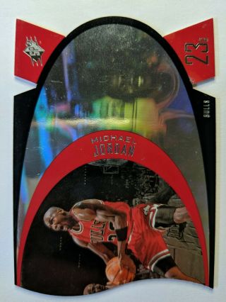 Rare Sample: 1997 97 Upper Deck Michael Jordan Spx5,  Die Cut Hologram,  See Pic