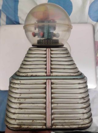Robot tin toy 1950s Nomura very Rare Moon Space Ship,  B/op Japan. 5