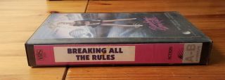 Breaking All The Rules (1984) VHS Rare OOP Cult Comedy World Video Cut Box 3
