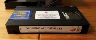 Breaking All The Rules (1984) VHS Rare OOP Cult Comedy World Video Cut Box 4