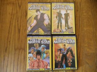 Fist Of The North Star - The Tv Series Vol.  1 - 4 Complete Set (dvd) Rare