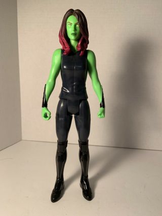 Marvel Avenger Titan Hero Series Gamora 12 Inch Action Figure Rare Black Outfit