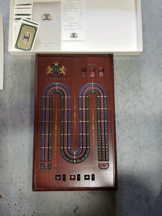 Noble Games Cherry Cribbage Board Game Classic Edition Rare To Find Complete
