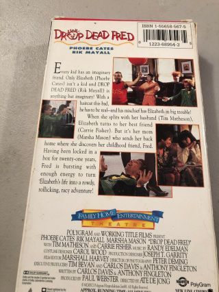 DROP DEAD FRED (VHS 1996) Phoebe Cates Rare OOP 3
