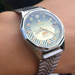 Vintage Cortebert Crystal Railways Edition Men’s Wrist Watch Rare