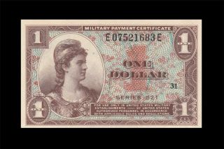 1954 Mpc United States $1 Series 521 " Rare " ( (gem Unc))