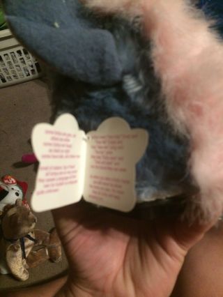 VTG Furby Baby Blue with Pink Hair 70 - 800 1998 Rare Color Tiger Electronic 5