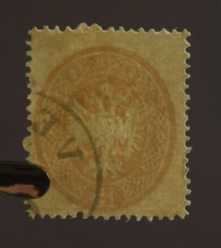 Rare Postage Stamp of Austria,  Lombardy - Venetia: 15 s. ,  1863 (Scott 19) 4
