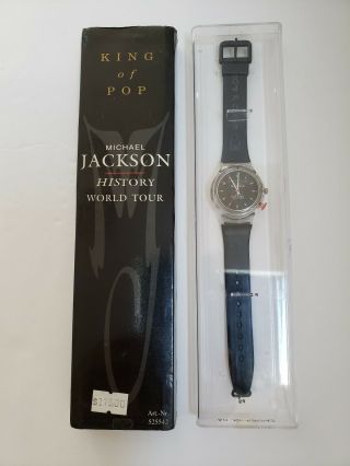 Rare Michael Jackson Vintage 199x Watch History World Tour In Case/sleeve $175.