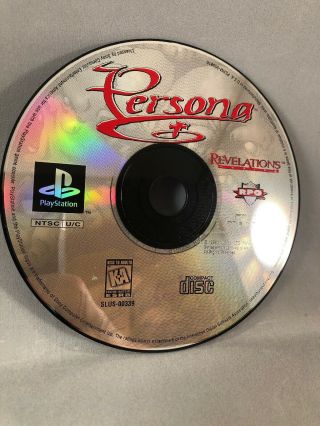 Revelations Series: Persona (sony Playstation 1 Ps1 1996) Disc Only Rare