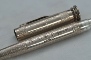 Rare Yard O Led Silver Fountain Pen - Writing Equipment Society 25th Anniversary 12