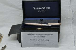 Rare Yard O Led Silver Fountain Pen - Writing Equipment Society 25th Anniversary