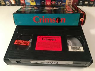 Crimson,  The Color Of Terror Rare Horror VHS 1973 Paul Naschy Wizard Big Box 70s 4