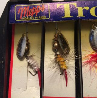 Vintage Mepps killer Kit Trouter kit Spinners Rare Thunder Bug 0 Fishing Lures 2