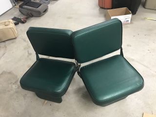 73 - 79 1973 - 1979 Ford Truck Supercab Extended Cab Rear Jump Seats Green Rare