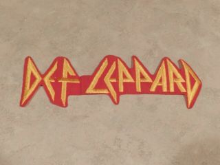 Def Leppard - Vintage Rare 9 1/2 Inch Iron On/sew On Patch
