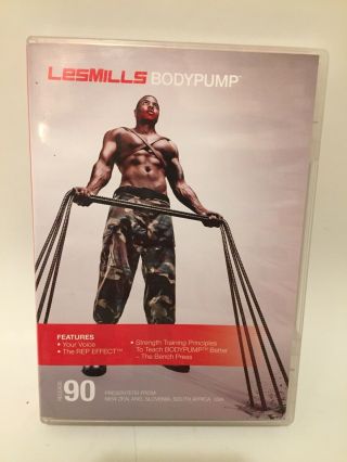 Les Mills Body Pump Release 90 Dvd 2 Disc Set Exercise Fitness Workout Rare